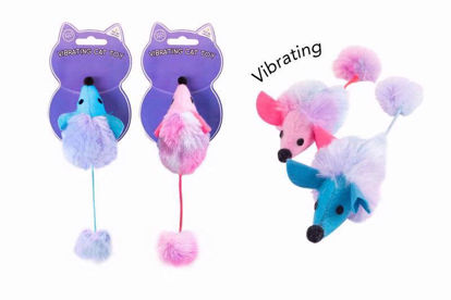 Picture of WORLD OF PETS CAT TOY FURRY VIBRATIN MOUSE