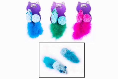 Picture of WORLD OF PETS CAT TOY MOUSE/BALL RATTLE
