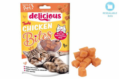 Picture of WORLD OF PETS CHICKEN BITES CAT TREAT
