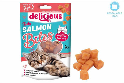 Picture of WORLD OF PETS SALMON BITES CAT TREAT