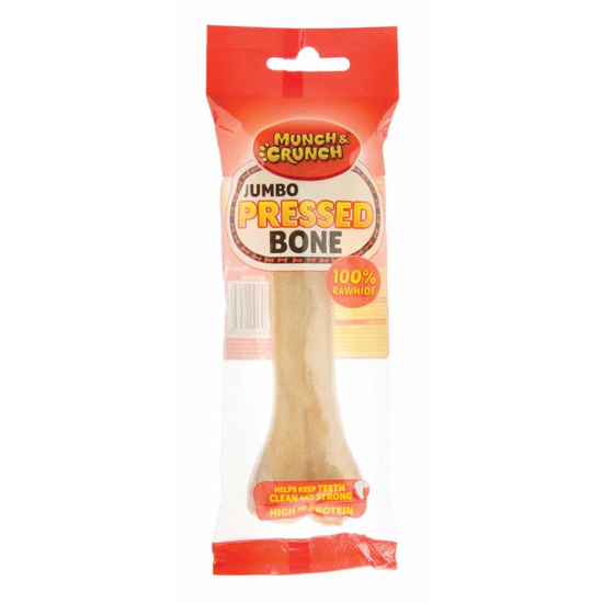 Picture of MUNCH CRUNCH RAWHIDE PRESSED BONE SMOKED