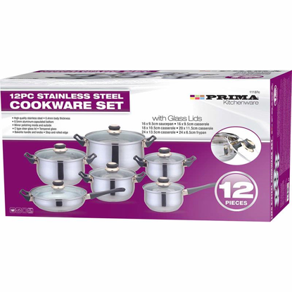 Picture of PRIMA COOKWARE SET 12PCE 11137