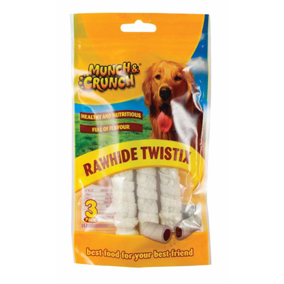 Picture of MUNCH CRUNCH RAWHIDE TWISTIX 3S