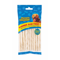 Picture of MUNCH CRUNCH RAWHIDE TWISTIX SLIM BLEACH 27