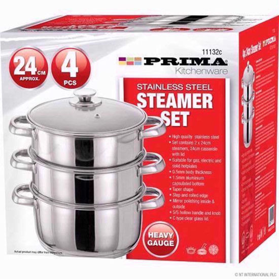 Picture of PRIMA STEAMER 3 TIER 24CM