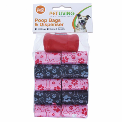 Picture of PET LIVING DOG BAGS & DISPENSER KIT 400 BAGS