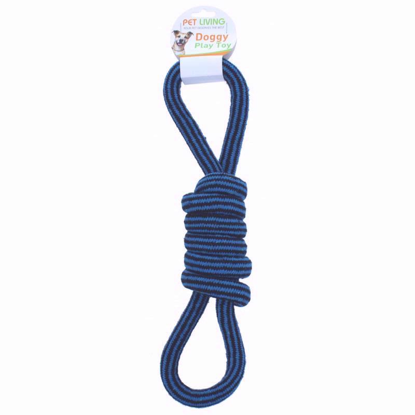 Picture of PET LIVING TOY ROPE FIG8 TWIST LARGE ASRTD