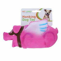 Picture of PET LIVING TOY VINYL PIG W/WINGS GRUNTING