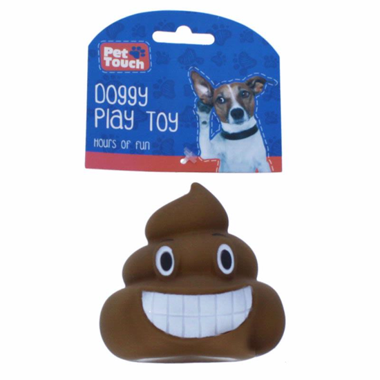 Picture of PET TOUCH TOY VINYL POOP EMOJI