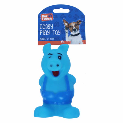 Picture of PET TOUCH TOY VINYL SQUEAKY PIG