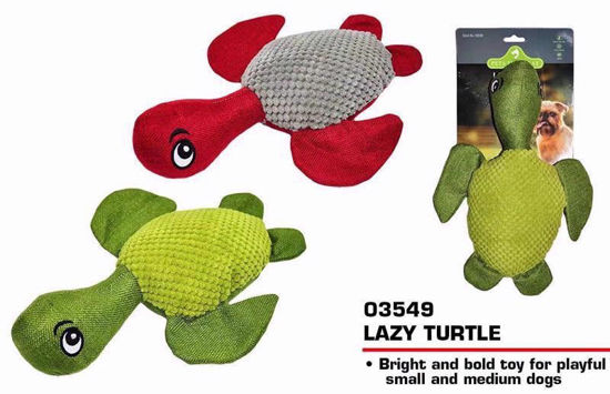 Picture of PETS THAT PLAY LAZY TURTLE SQUEAK DOG TOY