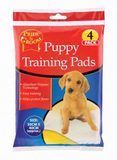 Picture of PRIDE & GROOM PUPPY TRAINING PADS 4PC