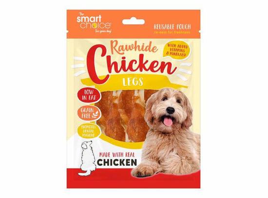 Picture of SMART CHOICE 3 RAWHIDE/CHICKEN LEG TREAT