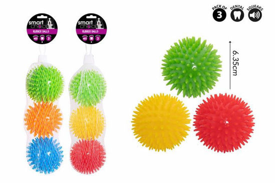 Picture of SMART CHOICE 3 SPIKEY BALL DOG TOY