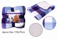 Picture of SMART CHOICE BLANKET SHERPA BLUE 110X75CM