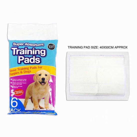 Picture of WORLD OF PETS PUPPY TRAINING PADS 6PK