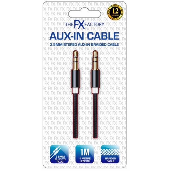 Picture of FX POWABUD AUX CABLE BLACK