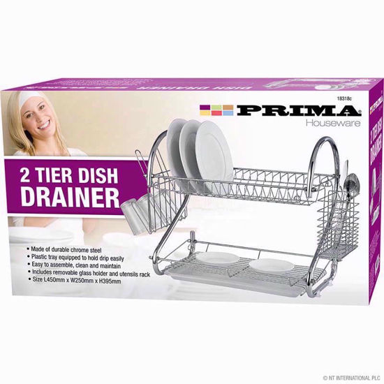 Picture of PRIMA 2 TIER DISH DRAINER - CHROME